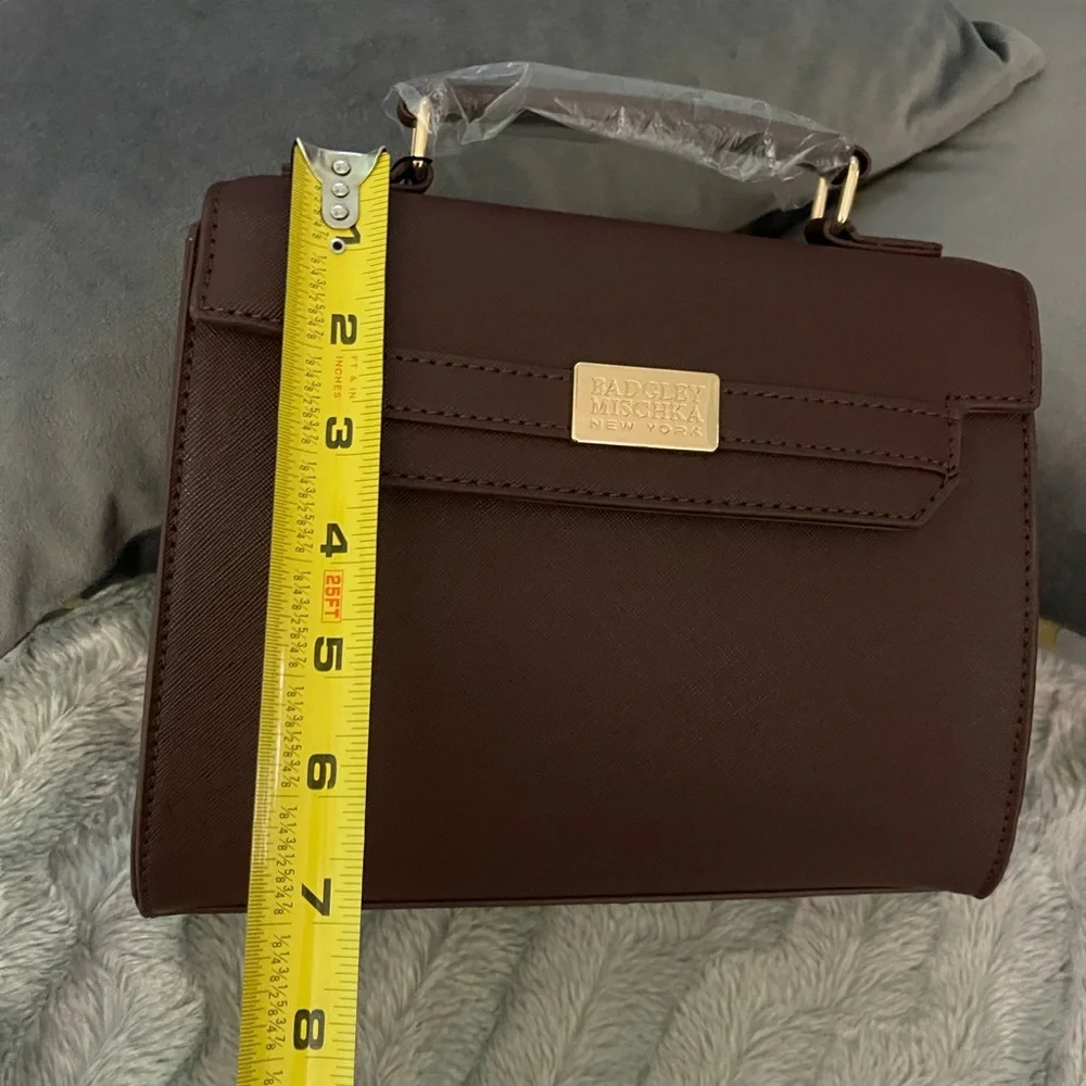 Badgley Mischka Rich Brown Bag crossbody bag shoulder bag - Picture 13 of 15